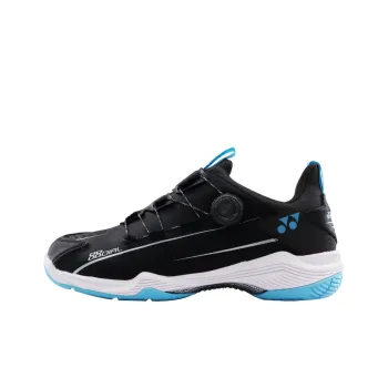 YONEX 88D 2 Cushioning Anti Slip And Wear Resistant Low Top Badminton Shoes Unisex Black Ice Blue Loose Fit