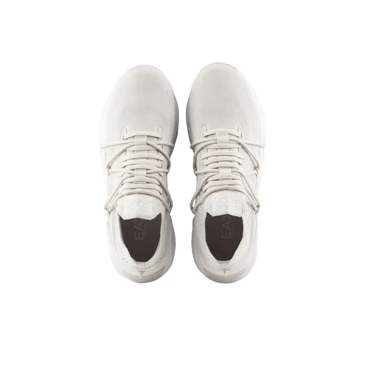 EMPORIO ARMANI EA7 Low Top Sports Casual Shoes Unisex Ecru-2