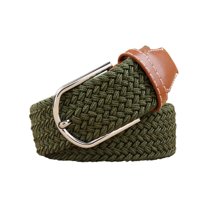 Emperor Penguin Korean Style Stretch Woven Elastic Pants Belt For Students Belt Unisex Width 3.5cm-5