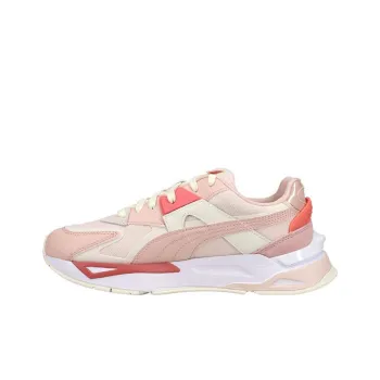 PUMA Mirage Sport Loom Cushioning Anti Slip And Wear Resistant Low Top Casual Shoes Women's Red White