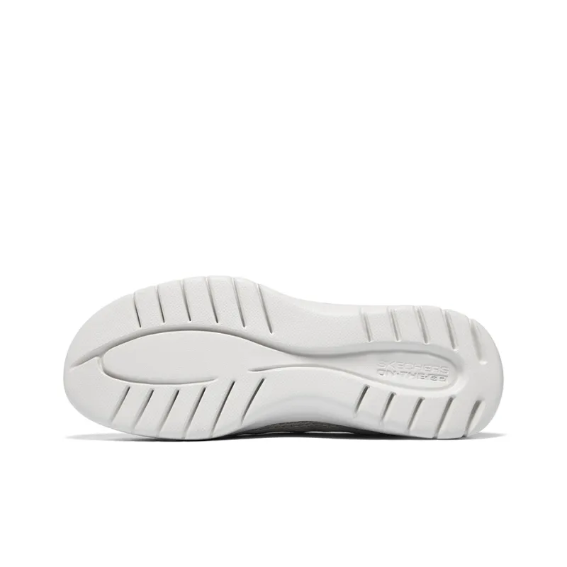 Skechers On The GO Fle ASPIRE Anti Slip And Wear Resistant Rebound Low Top Casual Shoes Women's Gray-4