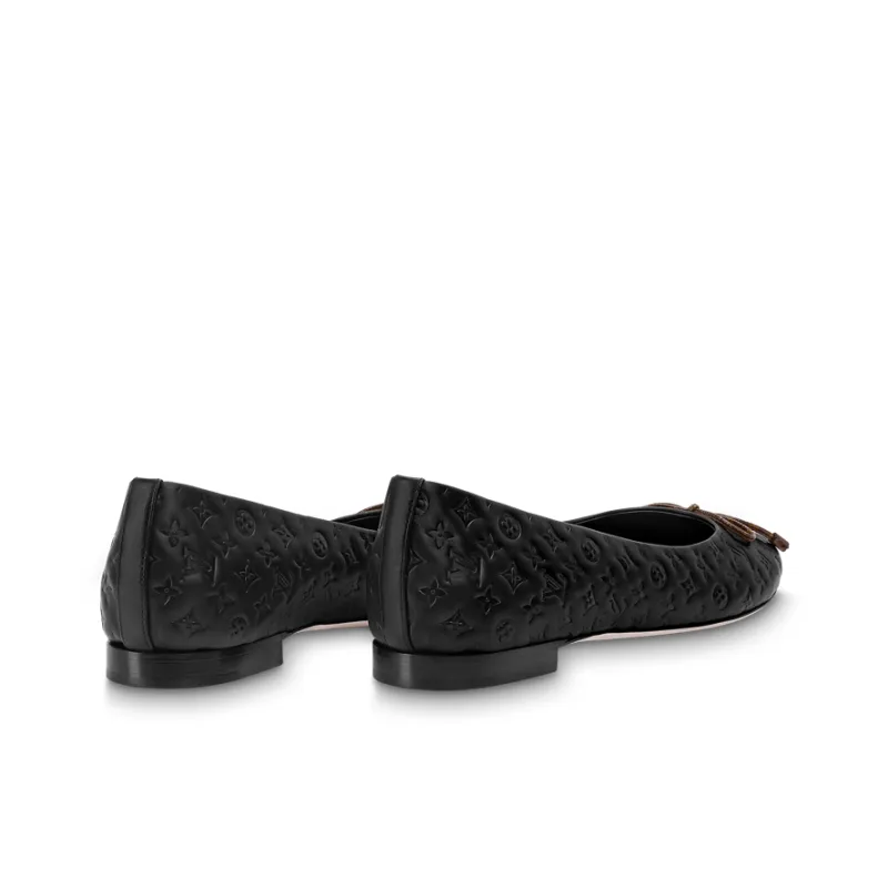 LOUIS VUITTON Lv Nina Flat Ballerina Shoes 'Black Monogram' Women's-2