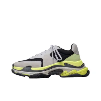 Balenciaga Triple S Sneakers 'Light Grey Neon Yellow'