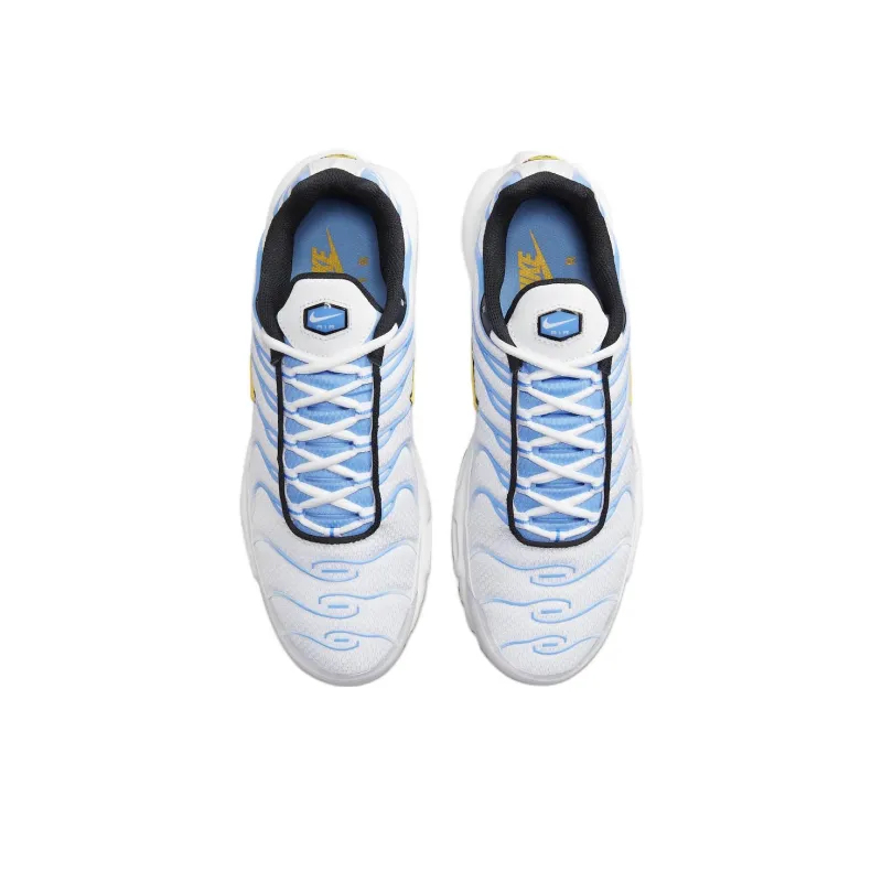 Nike Air Max Plus White University Blue Gold-3