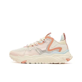 Erke Xun Casual Shoes Women's Low Top Feather White/Clear Candy