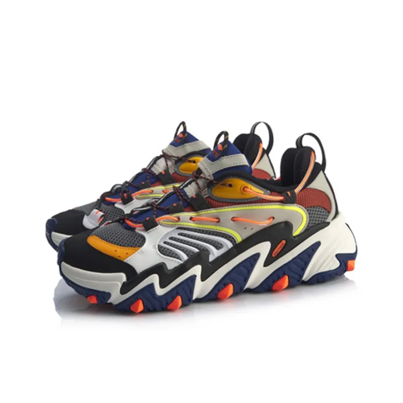 LiNing X-Claw Cat Paw Cushioning Anti-Slip And Wear-Resistant Low-Top Sports Casual Shoes Men's Iron Asphalt Gray-2