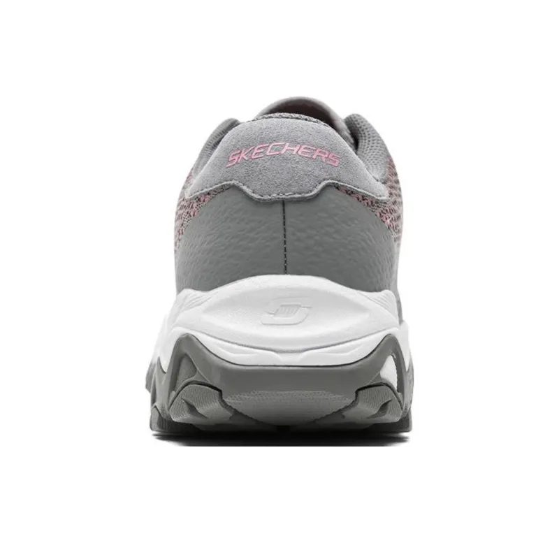 Skechers Encore Anti-Slip And Wear-Resistant Lightweight Low-Top Casual Shoes Women's Gray Pink-3
