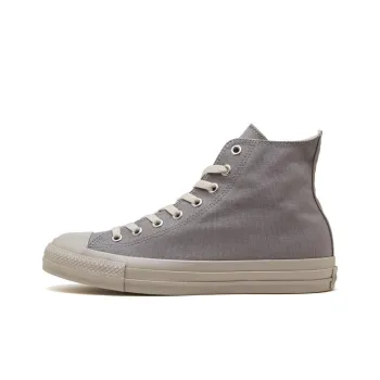 Converse All Star Rubber Patch Abrasion Resistant Breathable High Top Canvas Shoes Unisex Gray Japan Version
