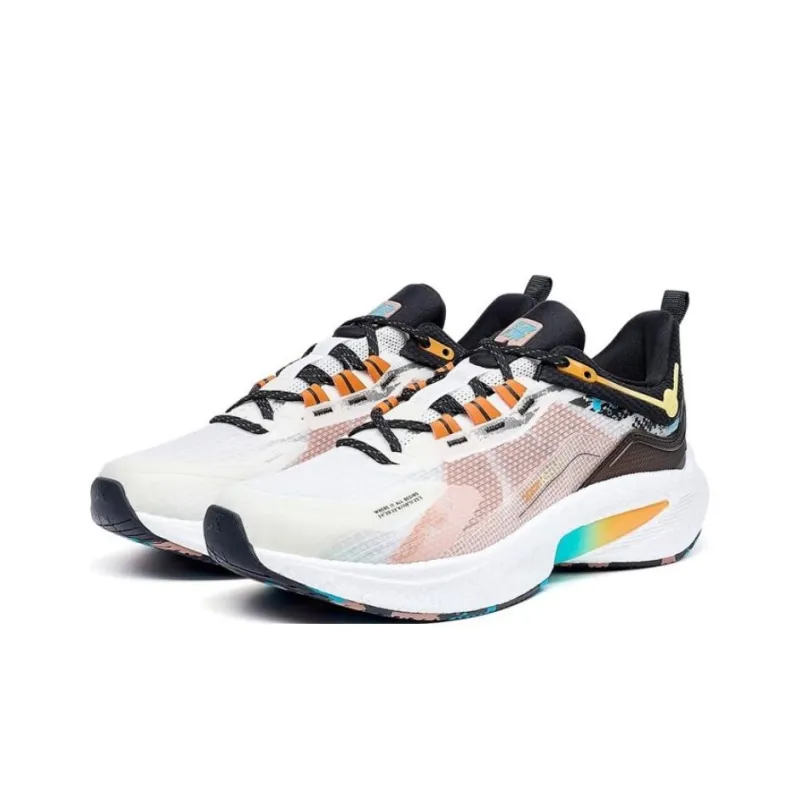 XTEP Speeding 3.0 Running Shoes Men Low Top Sail White/Ice Cream Yellow/Black-1