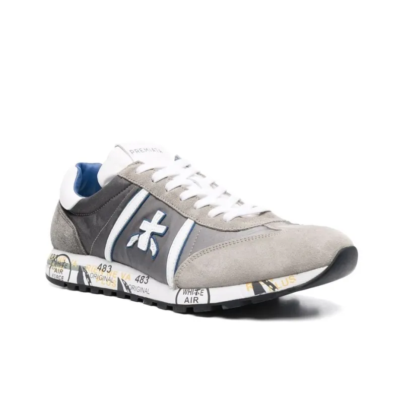 PREMIATA Lucy Low-Top Casual Shoes Men's Gray Black-1