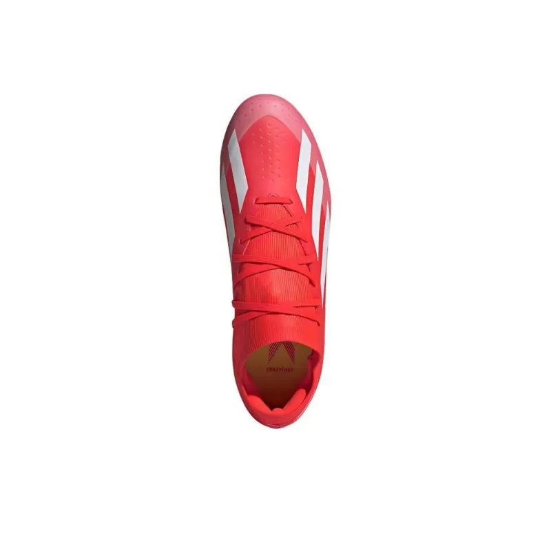 Adidas X CRAZYFAST LEAGUE AG Rubber Short Studs Wear Resistant Soccer Shoes Unisex Red White-3