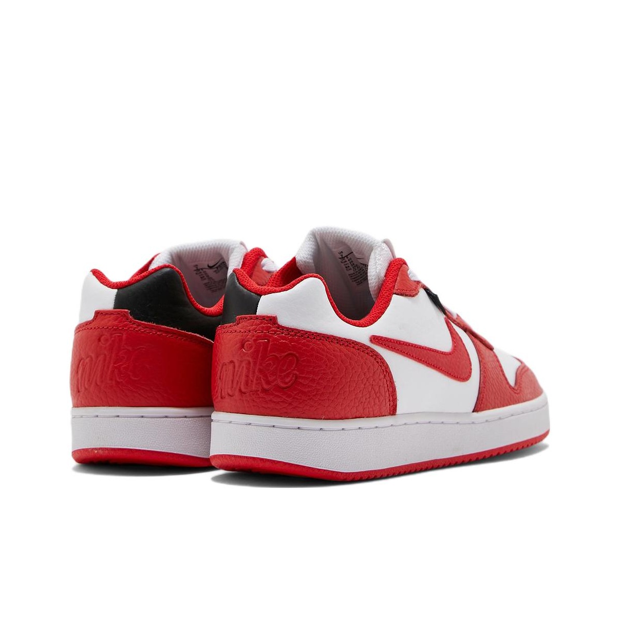 Nike ebernon low black red best sale