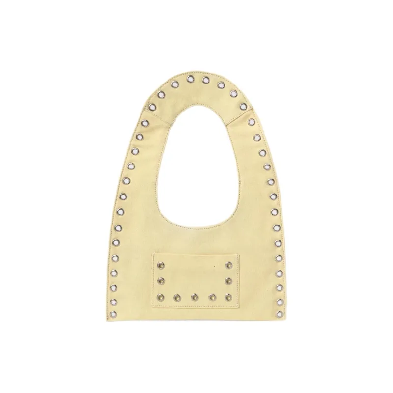 Gimaguas Canvas Blended Cotton Handbag Shoulder Bag Mini Women's Yellow-0