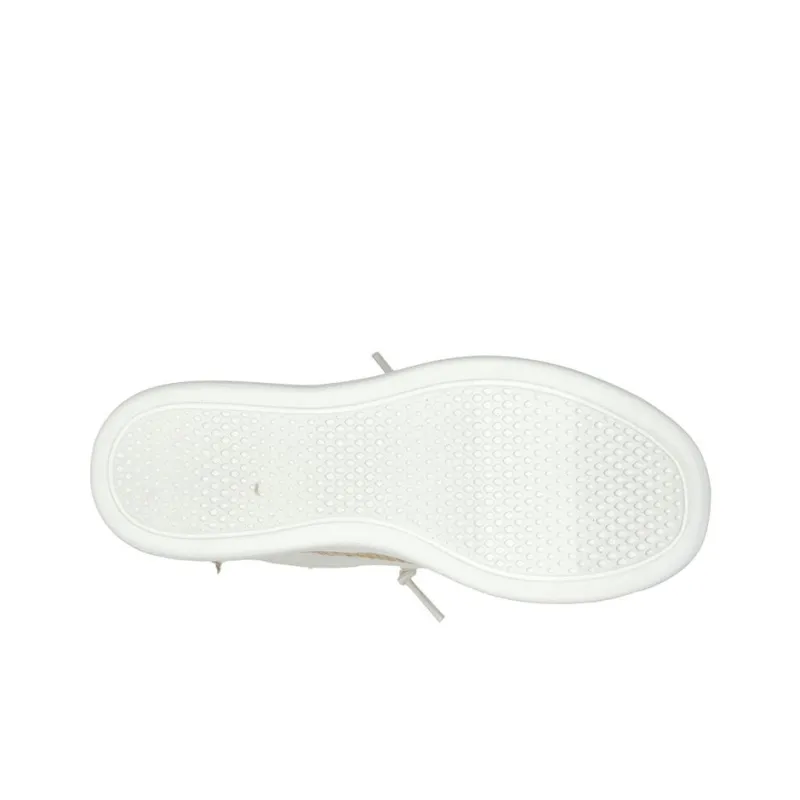 Skechers BOBS SKIPPER Slip-Resistant Cushioning Wear-Resistant Low-Top Skateboard Shoes Women's White Brown-4