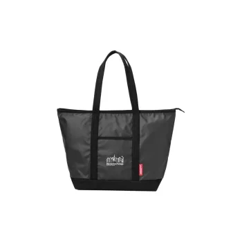 Manhattan Portage Polyester Tote Bag Shopping Bag Shoulder Bags Large Size Unisex Black White