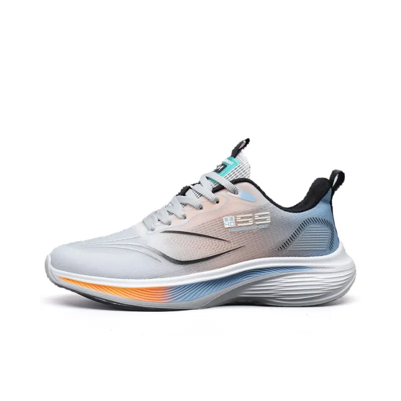 Meiretu Shock Absorbers Slip Resistant Breathable Low Top Running Shoes Men's-13