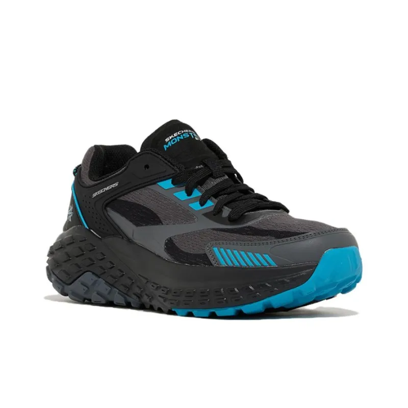 Skechers Sport Cushioning Slip Resistant Breathable Lightweight Support Coverage Low Top Casual Shoes Men's Black Blue-4