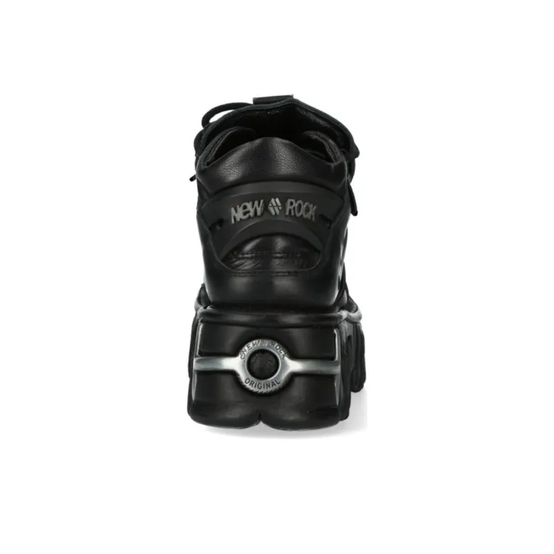 NEW ROCK Low-Top Casual Shoes Unisex Black-5