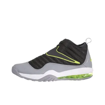Nike Air Max Evolve Rodman Cushioning Wear Resistant Mid Top Basketball Shoes Men's Black Gray Green