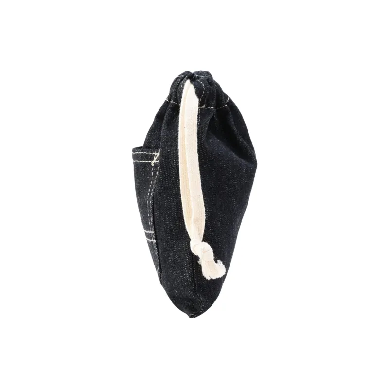 Lee Cotton Drawstring Bag Coin Purse Small Size Women's Indigo-2