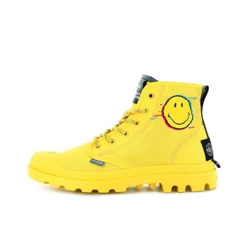Palladium Pampa Canvas Shoes Unisex High Top Yellow