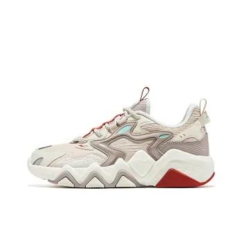 Erke Dance Elf Anti Slip Wear Resistant Low Top Sports Casual Shoes Women's Gray Red