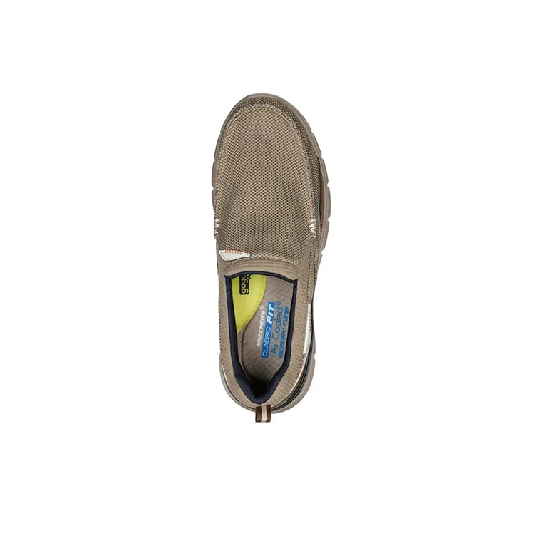 Skechers Del Retto Casual Shoes Men Low-Top Gray/Brown-3