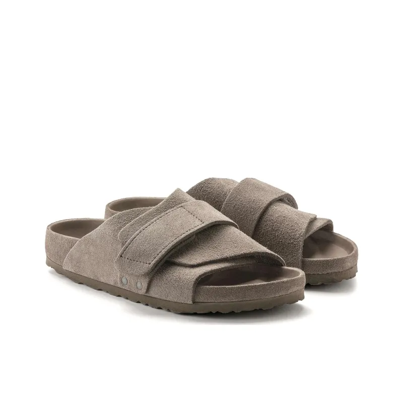 Birkenstock Kyoto Suede Leather Sandals 'Gray Taupe'-1