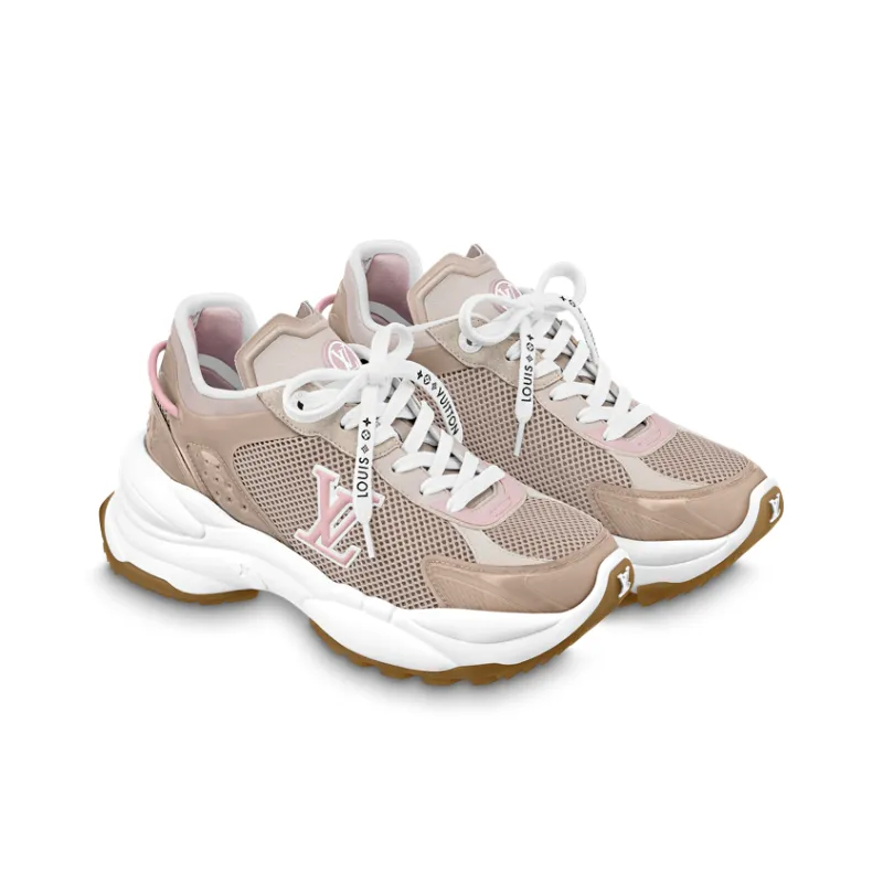 LOUIS VUITTON Run 55 Sneakers 'Tan Pink' Women's-2
