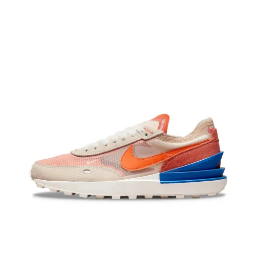 Nike Waffle One Pearl White Game Royal Rush Orange Women's