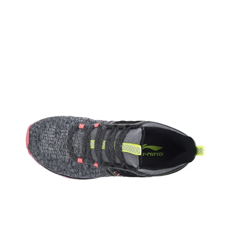 LINING Cloud 2017 Shield Running Shoes Women's Low Top Black/White/Gray-3