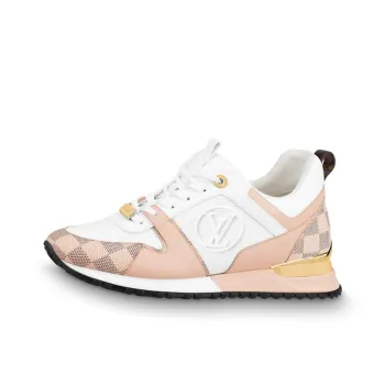 LOUIS VUITTON Run Away Anti Slip Wear Resistant Breathable Lightweight Low Top Casual Shoes Women's Pink White