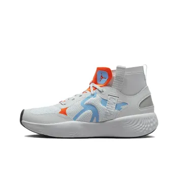 JORDAN Delta 3 Mid Pure Platinum Chambray Total Orange