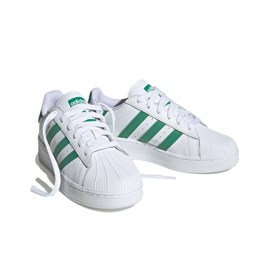 Adidas women's superstar w grey/green/white hotsell