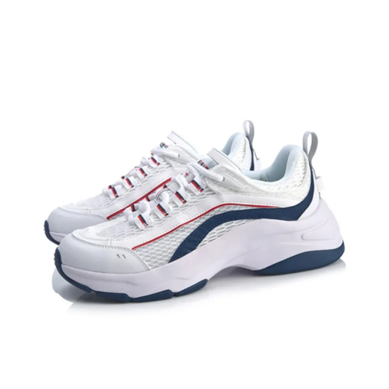 LiNing Aurora WindWalker Slip Resistant Breathable Low Top Sports Casual Shoes White-2
