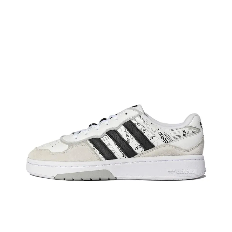 Courtic Adidas Originals 'Allover Print White Black'-0