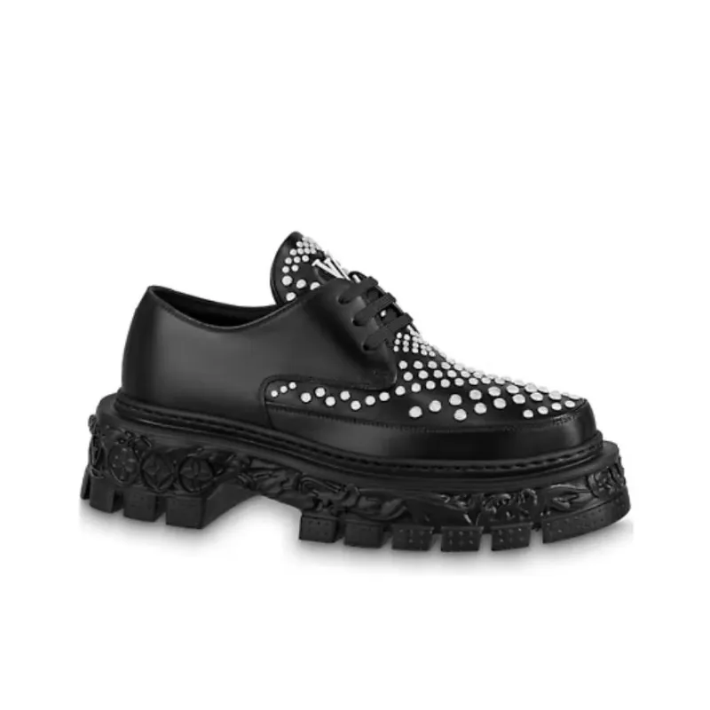 LOUIS VUITTON Derby Lv Baroque Shoes 'Black'-1