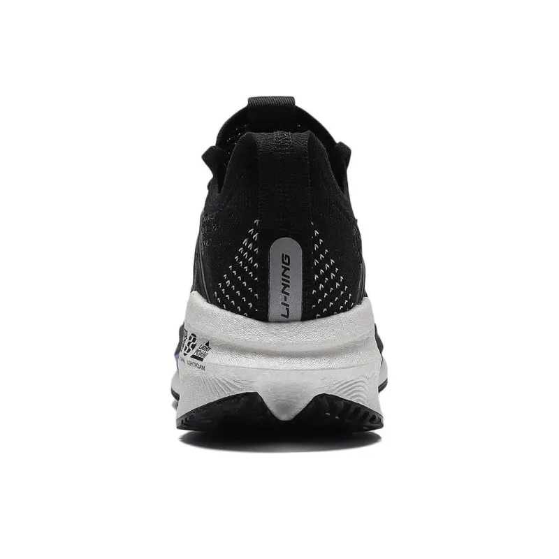 LiNing Jueying Essential Cushioning Anti Slip Wear Resistant Breathability Low Top Running Shoes Women's Black Silver-4