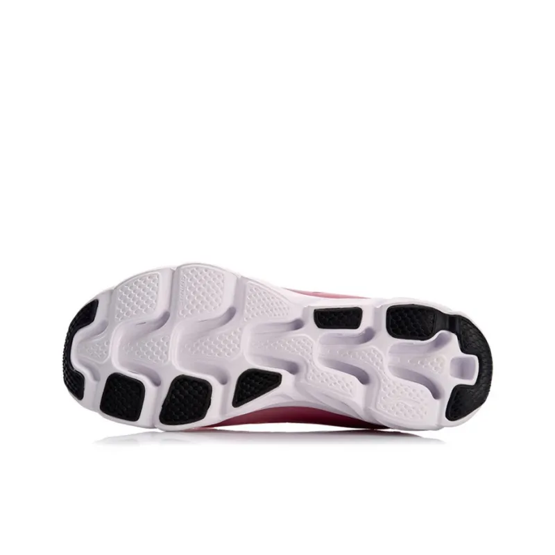 LiNing Li Ning Arc Cushioned Anti Slip Wear Resistant Breathable Lightweight Low Top Running Shoes Women's Pink-4