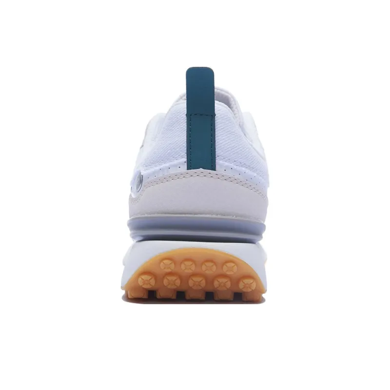 LiNing Fangyuan Classic Anti Slip Wear Resistant Low Top Sports Casual Shoes Women's White Gray Green-5