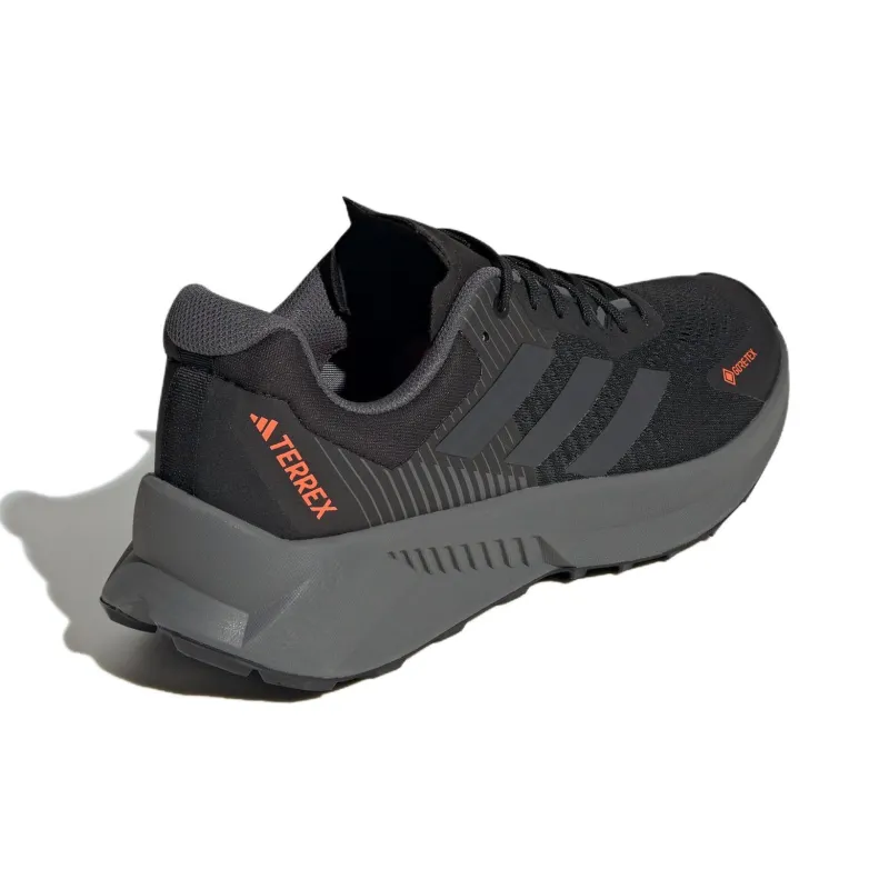 Adidas Terrex Soulstride Flow Gore Tex Core Black Grey Impact Orange-3