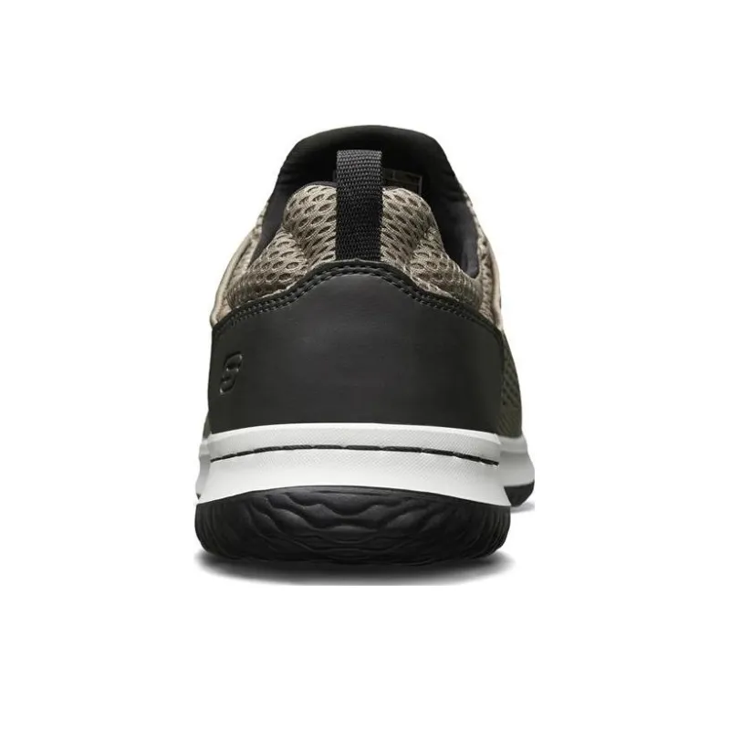 Skechers Delson Cushioned Slip Resistant Abrasion Resistant Low Top Sports Casual Shoes Taupe-2