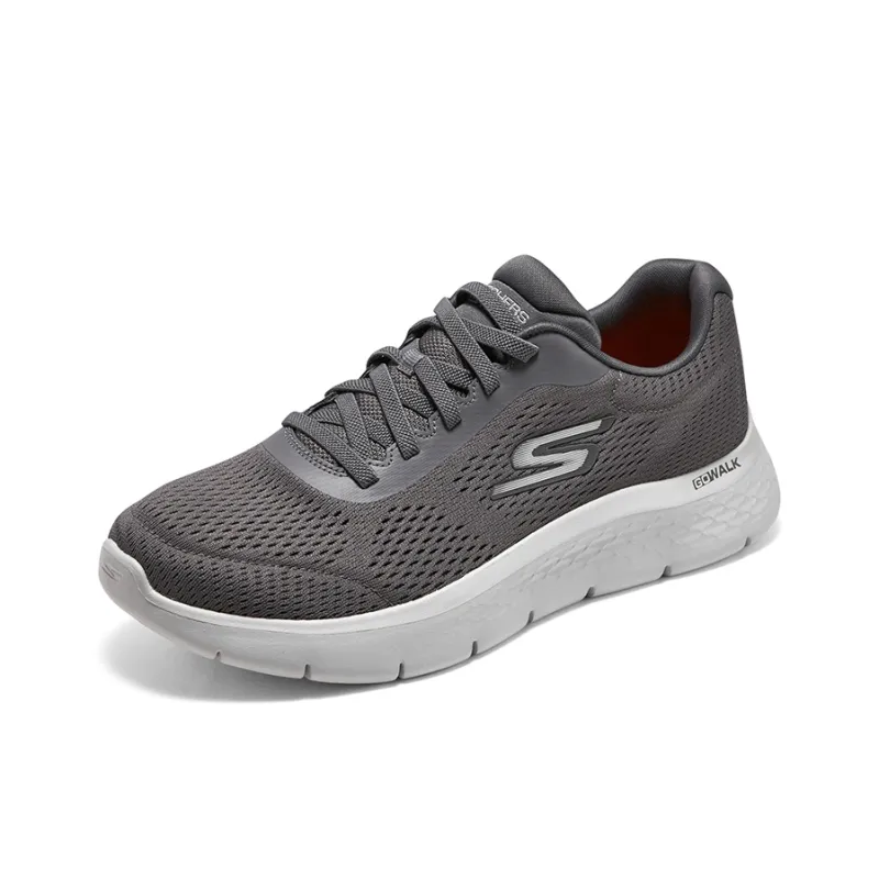 Skechers Go Walk Fle Anti Slip Wear Resistant Low Top Casual Shoes Men's Gray-2