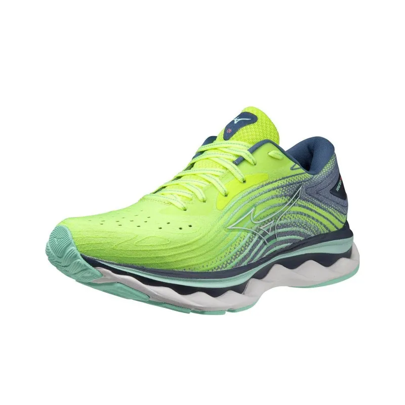 Mizuno Wave Sky 6 'Green Grey' Women's-2