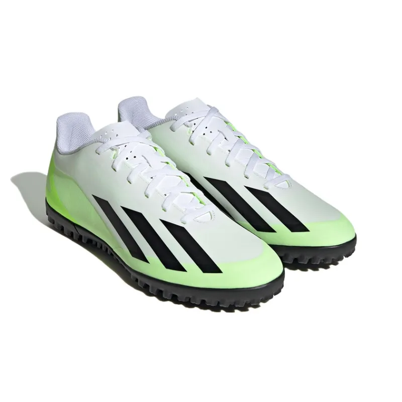 Adidas X Crazyfast.4 Tf 'White Lucid Lemon Black'-2