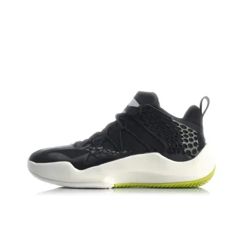 LiNing Sonic 8 Team Cushioning Anti Slip And Wear Resistant Mid Top Basketball Shoes Men's Black