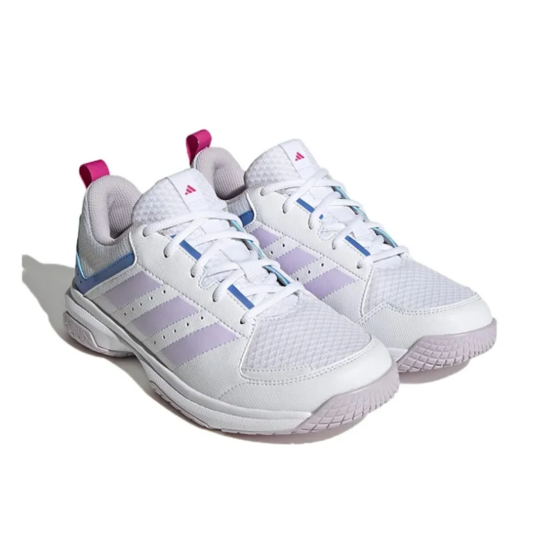 Adidas Ligra 7 Indoor Shoes 'Cloud White / Blue Fusion' Women's-2