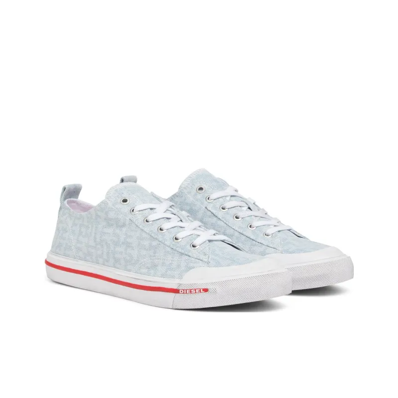 DIESEL S-Athos Low-Top Skateboard Shoes Men's Light Blue-1