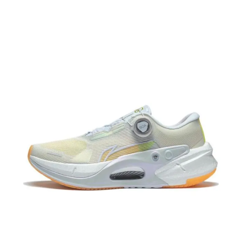 LiNing Furious Rider 7.0 PRO Durable Breathable Low Top Running Shoes Women's White-0