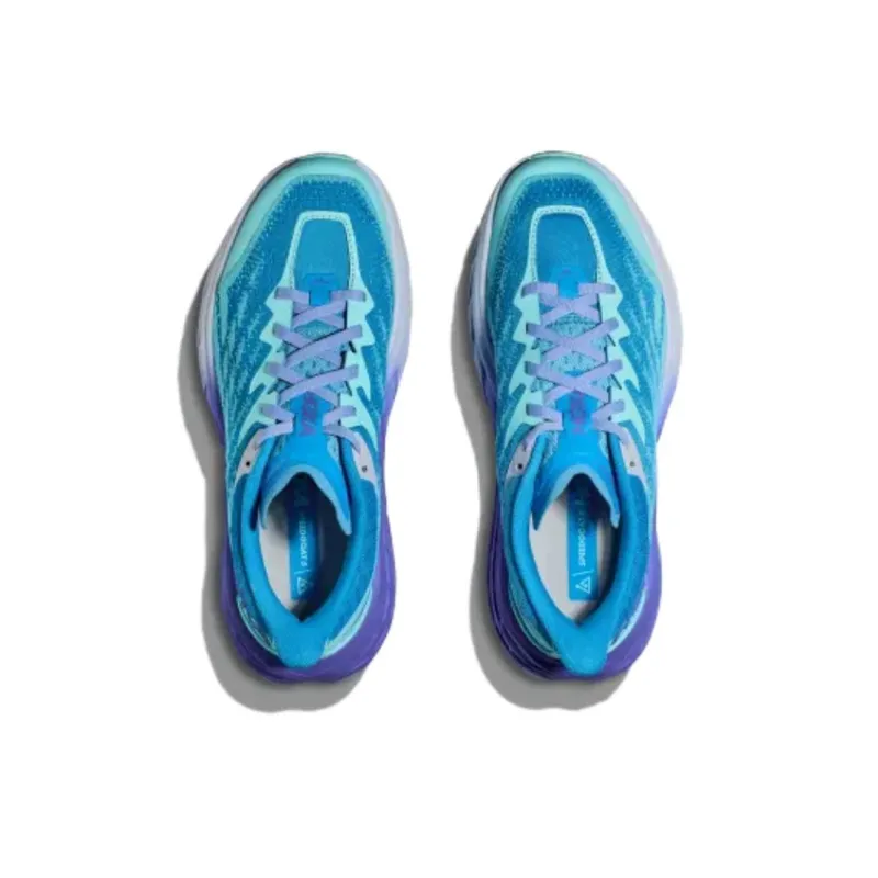 HOKA ONE ONE Speedgoat 5 Cushioned Slip Resistant Abrasion Resistant Low Top Running Shoes Women's Blue-2